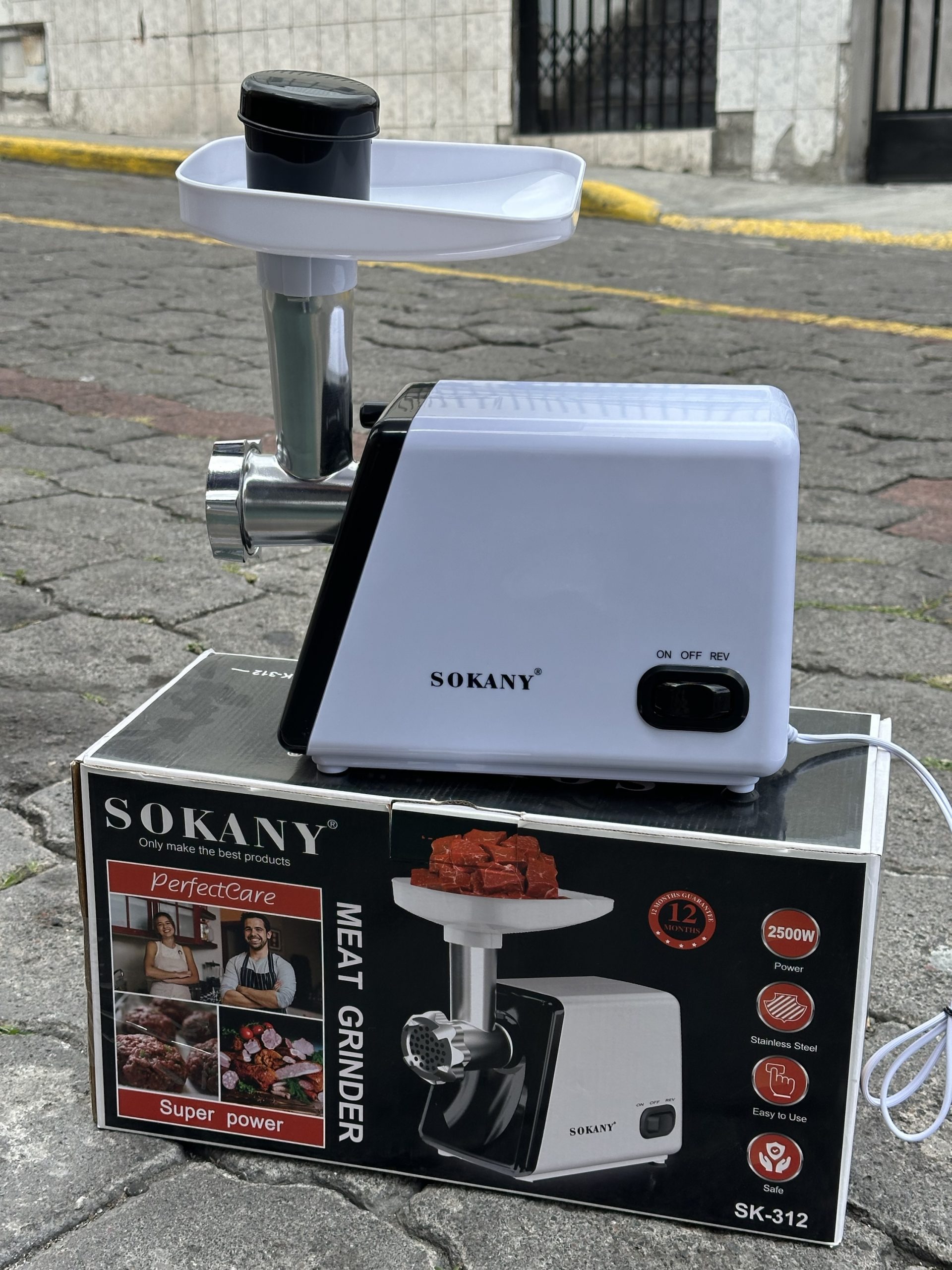 img_1329 Molino de carne eléctrico Sokany 2500w sk-312 - Imagen 1