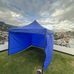 Carpa armable con paredes 3x3 mts