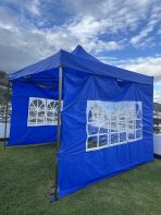 Carpa 3x3 Azul con Paredes y Ventanas - Imagen 4