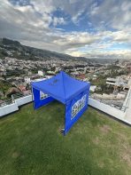 Carpa 3x3 Azul con Paredes y Ventanas - Imagen 3